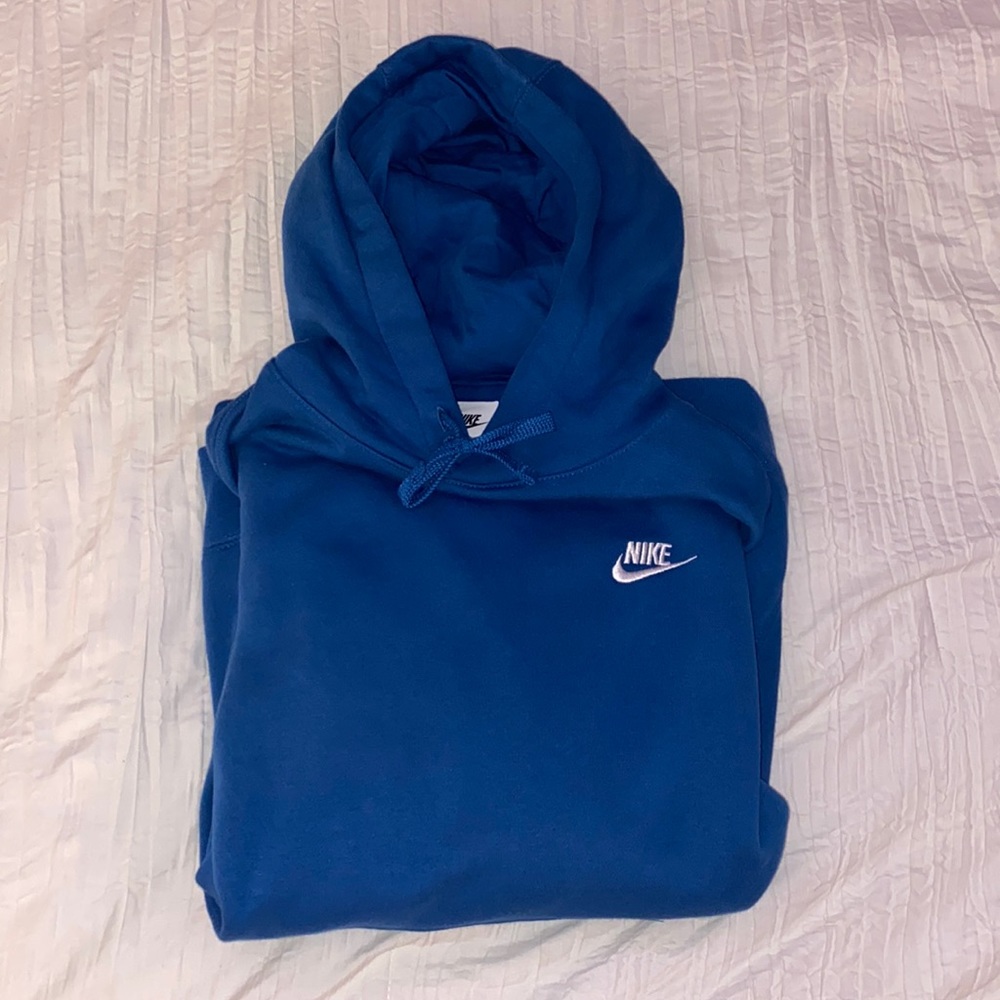 men’s blue nike hoodie
